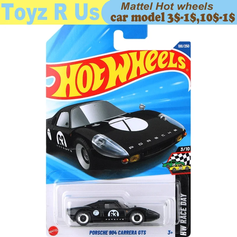 Оригинальный автомобиль Hot Wheels Porsche 904 Carrera GTS 1/64, литые игрушки для мальчиков, модель автомобиля из сплава, сбор подарок на день рождения, 2025L C4982
