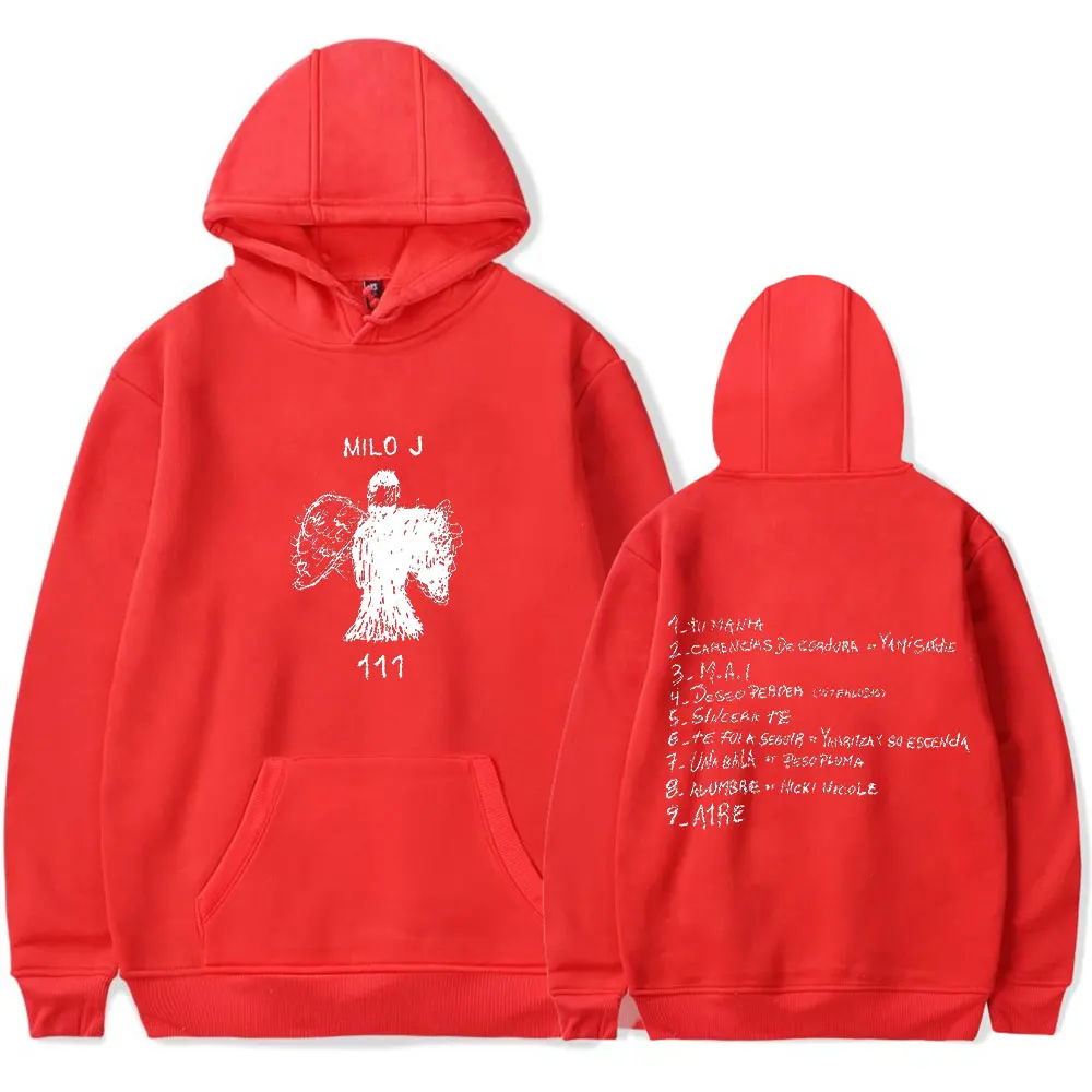 Milo J 111 Hoodie Casual Sweatshirt Man/Woman Hip Hop Hoodies  Streetwear Hoodie Streetwear Fashion Harajuku Clothes