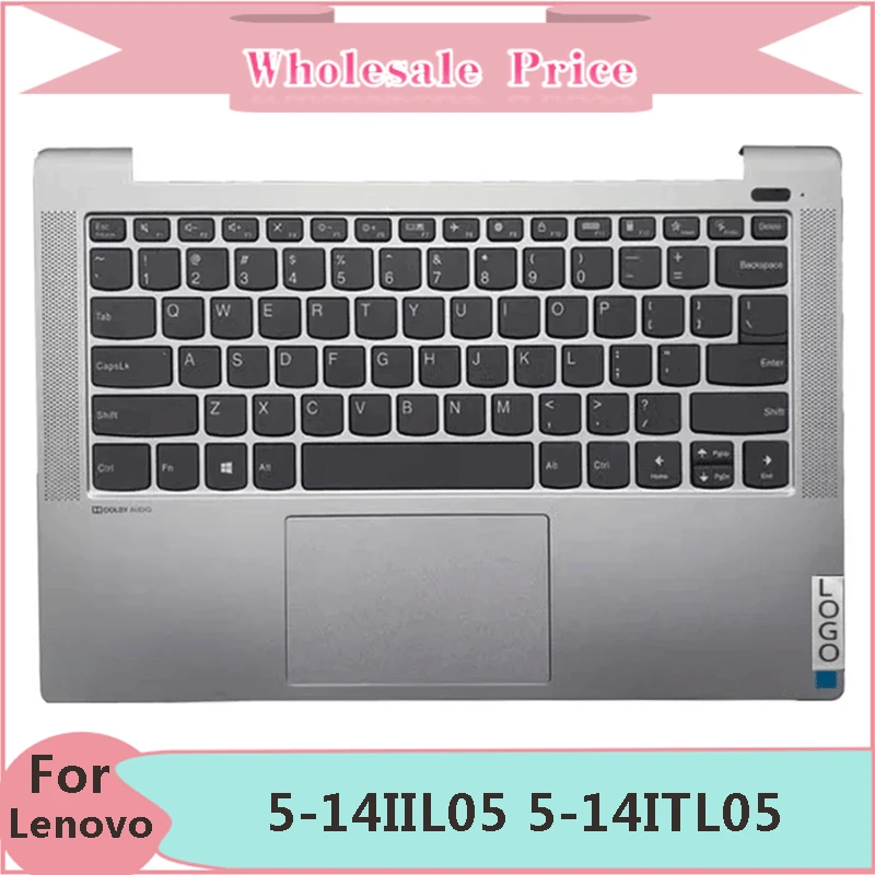 

New For Lenovo Ideapad 5-14IIL05 5-14ARE05 5-14ITL05 5-14ALC05 Laptop Palmrest Case Keyboard US Version Metal Upper Cover