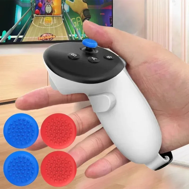 Joystick Cap for Meta Quest 3 2 VR Accessories Controller Rocker Protector Silicone Anti Slip Protective Cover for Quest3 Quest2