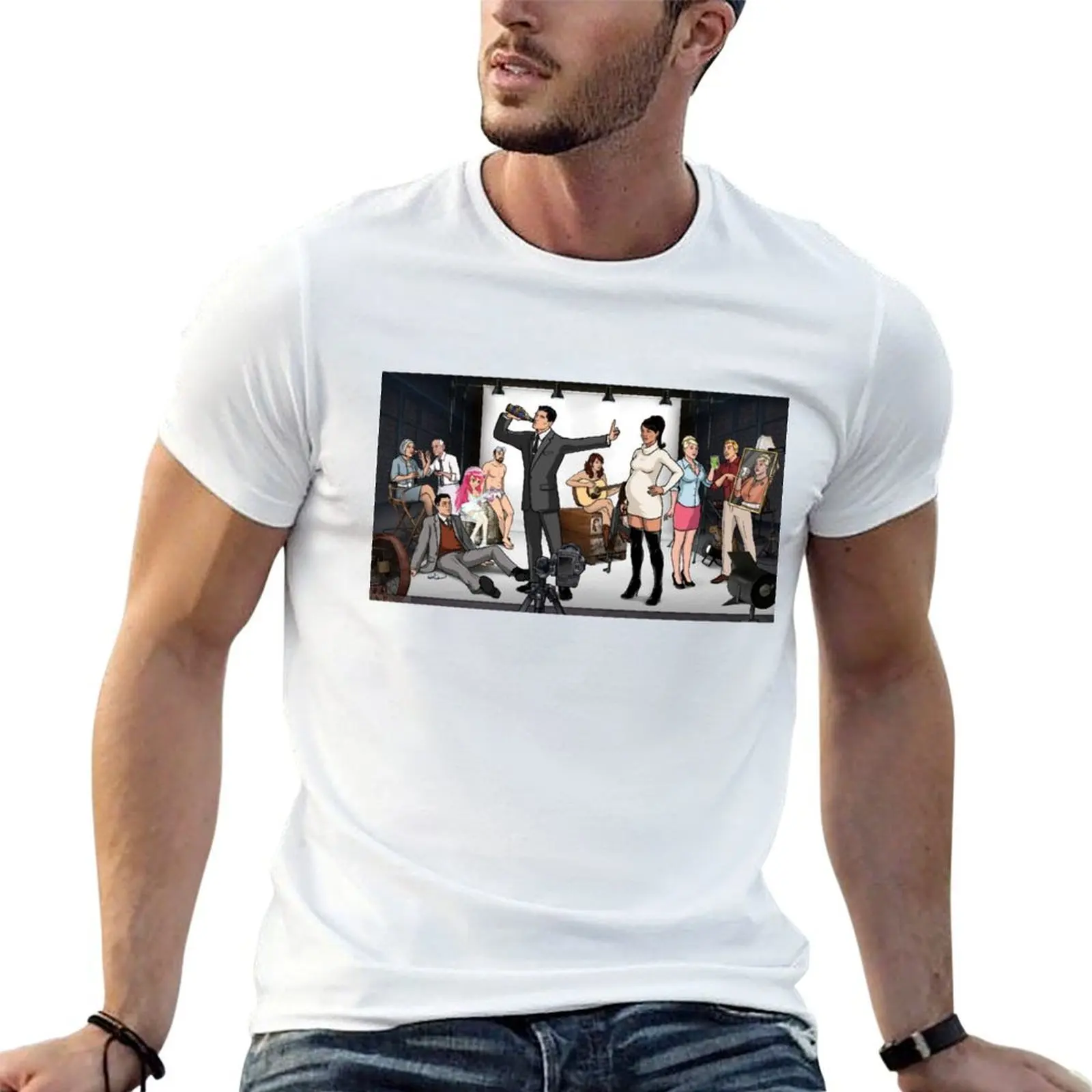 

Archer's Cast T-Shirt men t shirt cotton 100% funny t shirts dark humor T-Shirt