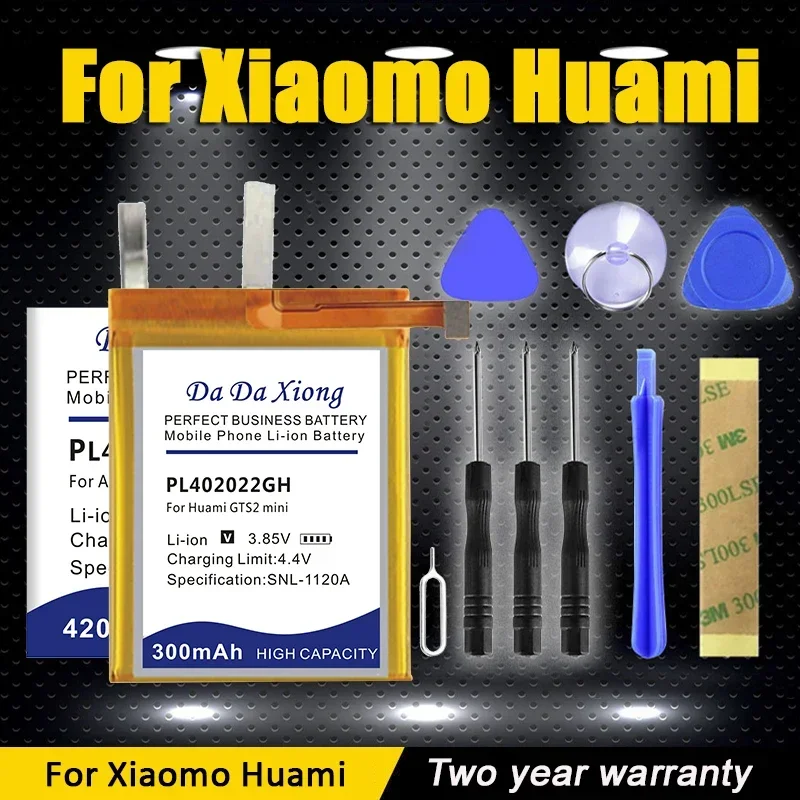 

PL392223H PL542524GH PL402120V PL402025GH Battery For Xiaomi Huami Amazfit GTS GTR 2 E POP A2009 EVE L0943A Mini Watch + Tools