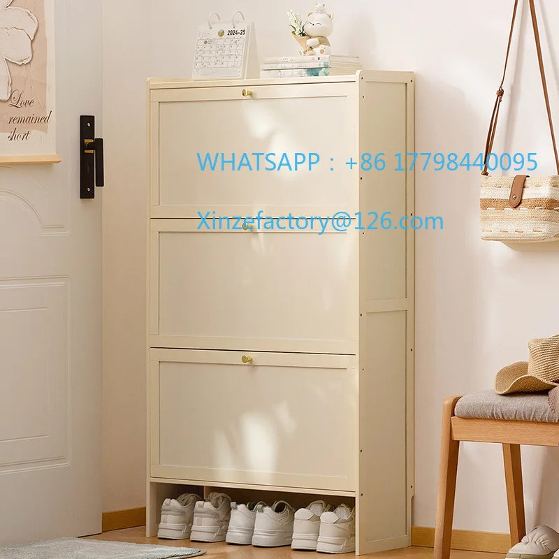 خزانة خذاء عمودية رفيعة للغاية قابلة للتخصيص، غطاء قلاب متعدد الطبقات، منظم أحذية موفر للمساحة لتخزين المدخل #2