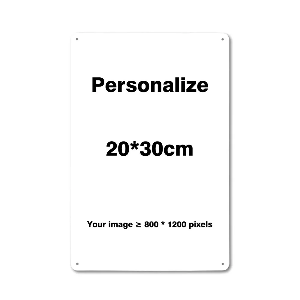 Aangepaste metalen blikken bord Vintage Wall Art Poster Personaliseer kamerdecoratie, Dropshipping groothandel gepersonaliseerd cadeau gratis ontwerp