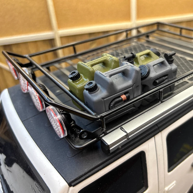 Simulation Luggage Rack Decoration Camping Oil Bucket for 1/10 RC Crawler Car TRX4 Defender AXIAL SCX10 RC4WD D90 TRX6 Tank 300