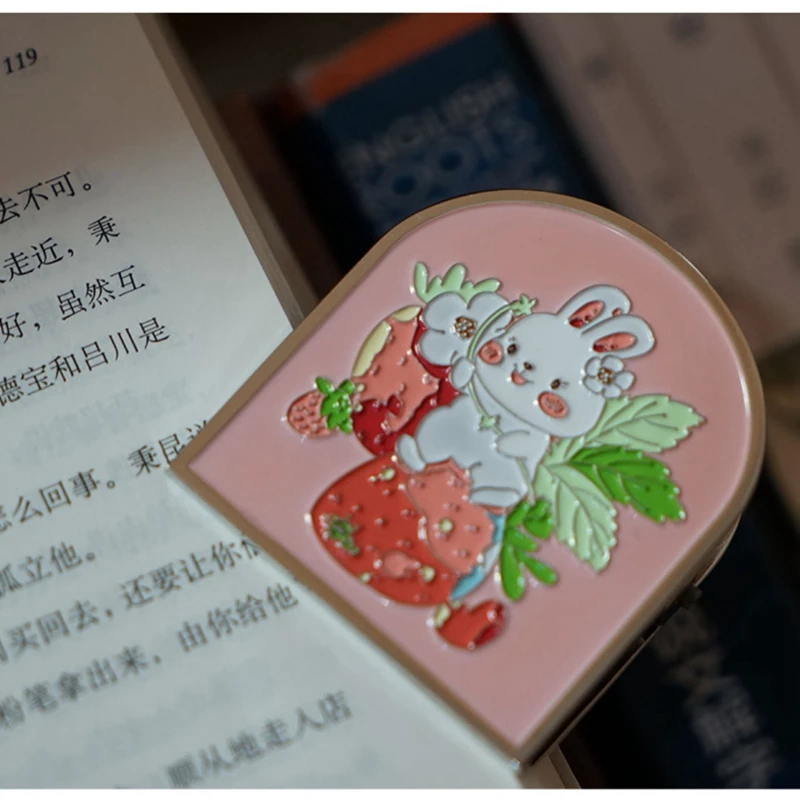 Antique Style Strawberry Rabbit Scrapbook Clips Bunny journal clip Durable Metal receipt  & Bag Clamps‌‌