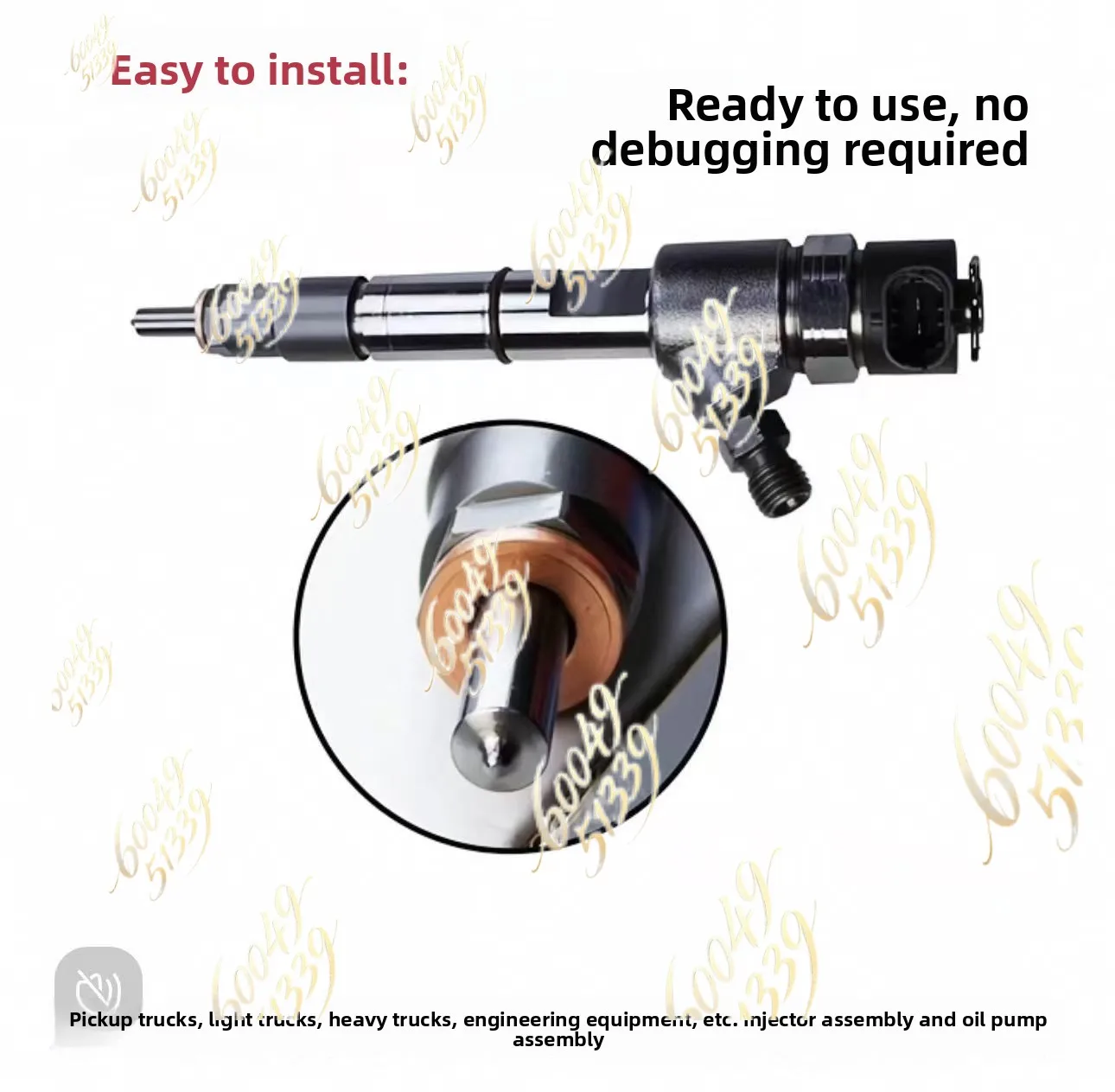 apply to ISF2.8 ISF28 0445110376   Original Diesel Engine Injection Pump Fuel Injector 5309291 5258744 0445110594 0445110594