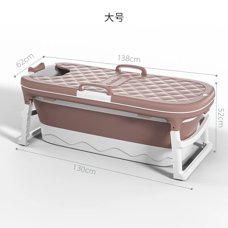 Portable Adult Bathtub Folding Shower Kids Household Collapsible Swimming Large Sauna Spa Tub Bath Freestanding With Cover