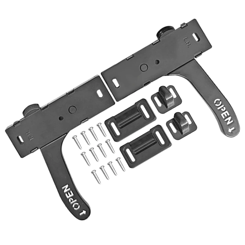 1 Set ABS Car RVs Screen Door Latches Left/Right Hand Handle Entry Door Latch Replacement for RVs Campers Motorhome Trailer