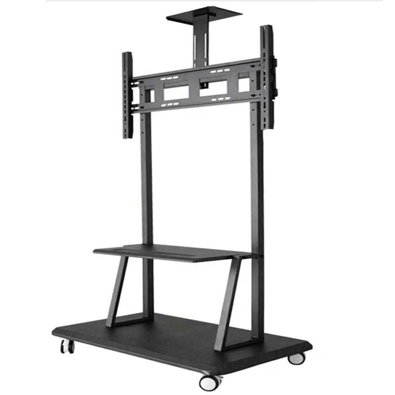 Mobile TV Cart Floor Stand Mount Home Display Lifting Trolley Corner Stand TV for 32-85" Screen Holder With Tray