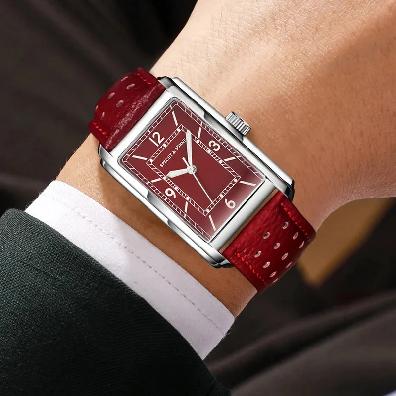 นาฬิกาคู่แฟชั่น Specht & Söhne ปี 2025 รุ่น VH31 นาฬิกาควอตซ์ สไตล์ลำลองย้อนยุค กระจกแซฟไฟร์ สายหนัง ตัวเรือนเหล็ก