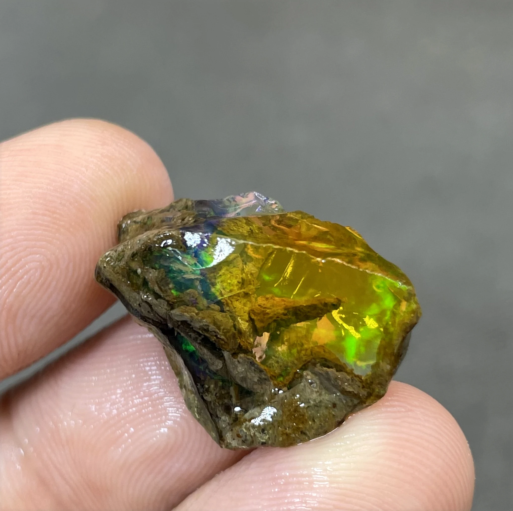 

BEST COLOR! 3g natural rare color Ethiopia water Opal gem mineral specimen stones and crystals healing crystals quartz