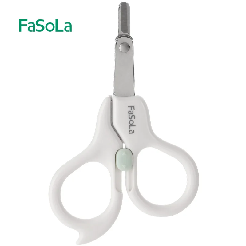 FaSoLa Portable Hand Nail Cutter Scissors Stainless Steel Safety Scissors Children's Trimmers Scissors Nail Clippers