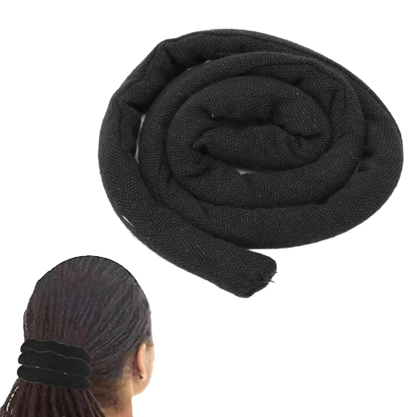 ربطة شعر بقفل حلزوني، إكسسوار شعر مرن قابل للتعديل للرجال، متين ومريح للاستخدام اليومي