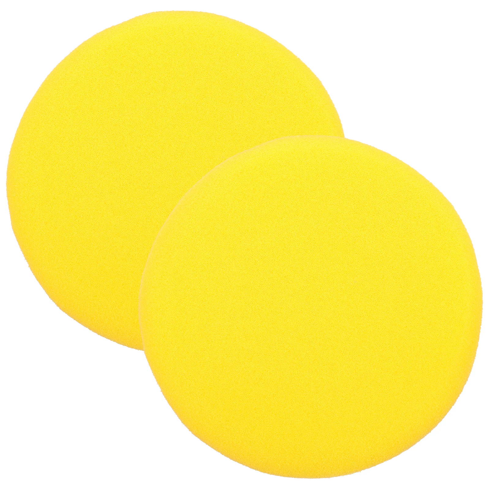 

2pcs Yellow Round Painting Sponge Set 80x48mm Kids Diy Craft Sponges Multipurpose Watercolor Tool Supplies