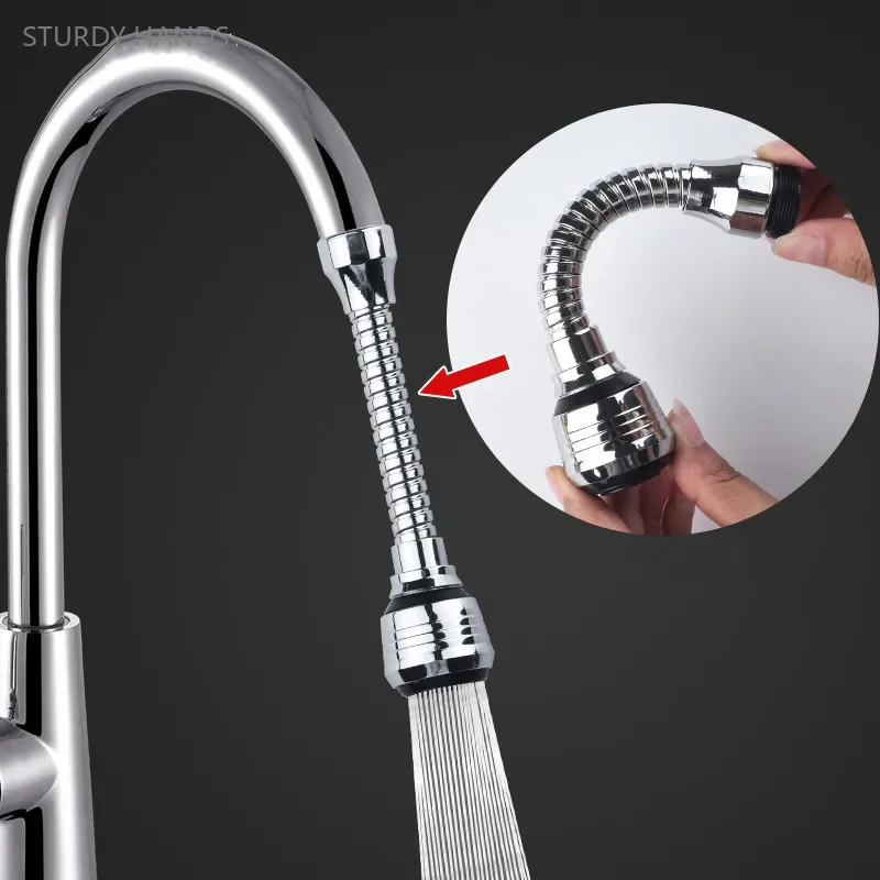 

Universal 360° Rotate Kitchen Faucet Extender Aerator Plastic Splash Filter Kitchen Washbasin Faucet Bubbler Nozzle Sprayer