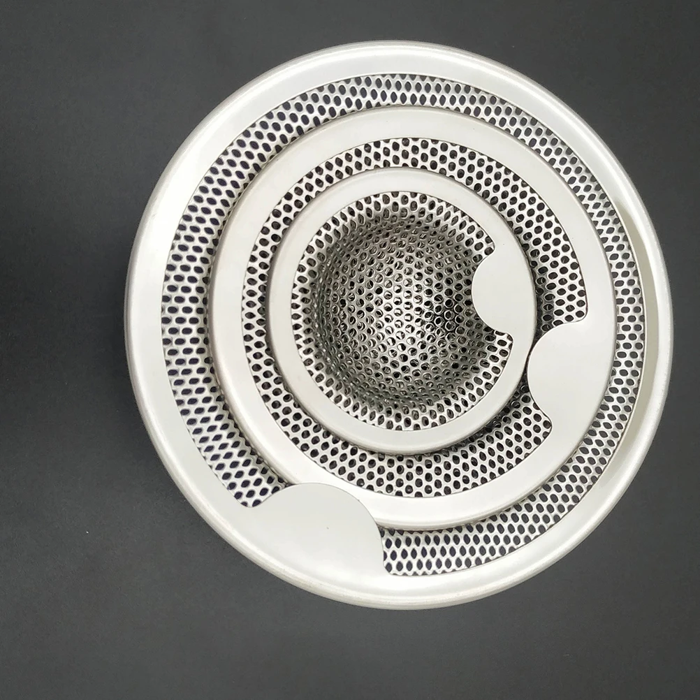 

3Pcs Stainless Steel Anti-Clogging Filter Sink Strainers Shower Drain Covers Hair Catcher Kitchen Supplies Anti-Clogging Filter