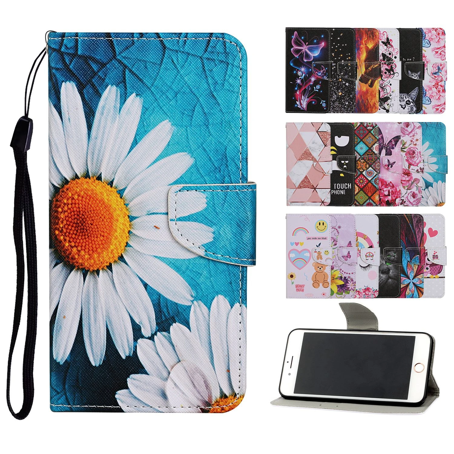 Capa Flip Leather Case On For Redmi Note 8 8T 9 9S 7 Pro Max 9A 9C 8A 7A 10 Phone Wallet Card Holder Stand Book Cover Coque