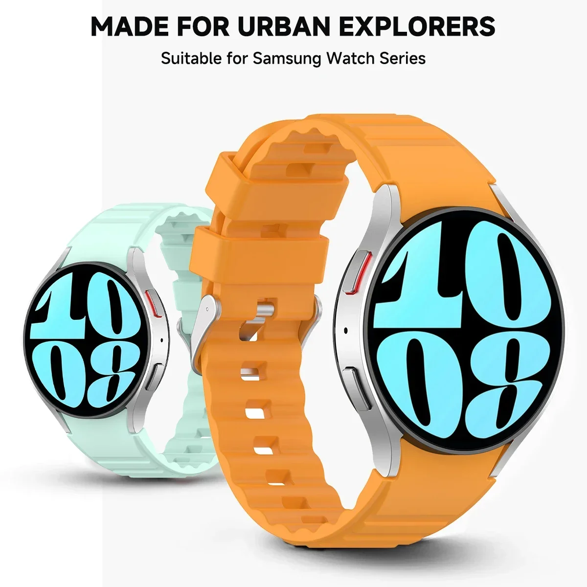 Cinturino per Samsung Galaxy Watch 7 FE 6 5 4 40mm 44mm Bracciale sportivo in silicone per Galaxy 6 4Classic 43 47mm 5Pro 45mm No Gaps Band