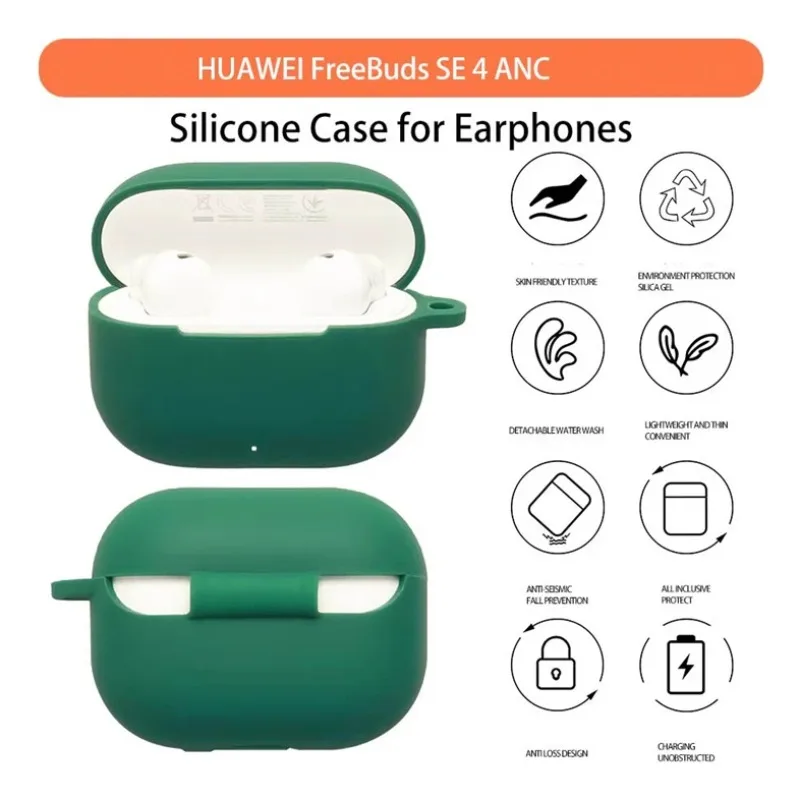 حافظة لهاتف هواوي Freebuds Se 4 Anc حافظة ناعمة من السيليكون السائل صديقة للبشرة لهاتف هواوي Freebuds Se 4 Anc غطاء Fundas