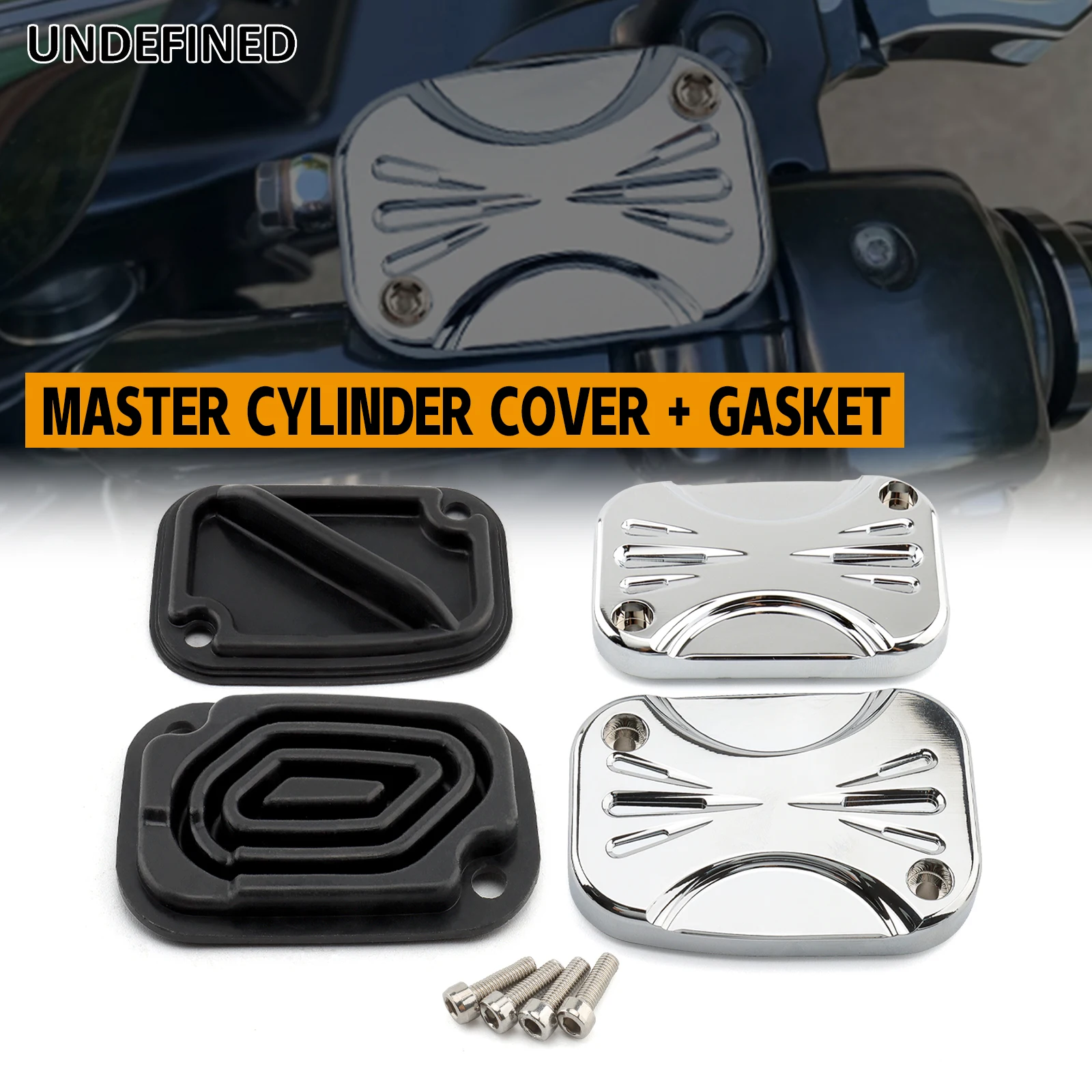 Motorcycle Left Right Brake Master Cylinder Cover pump cap For Harley Glide Touring FLHT FLHR FLHX FLTR V-Rod 2014-2016