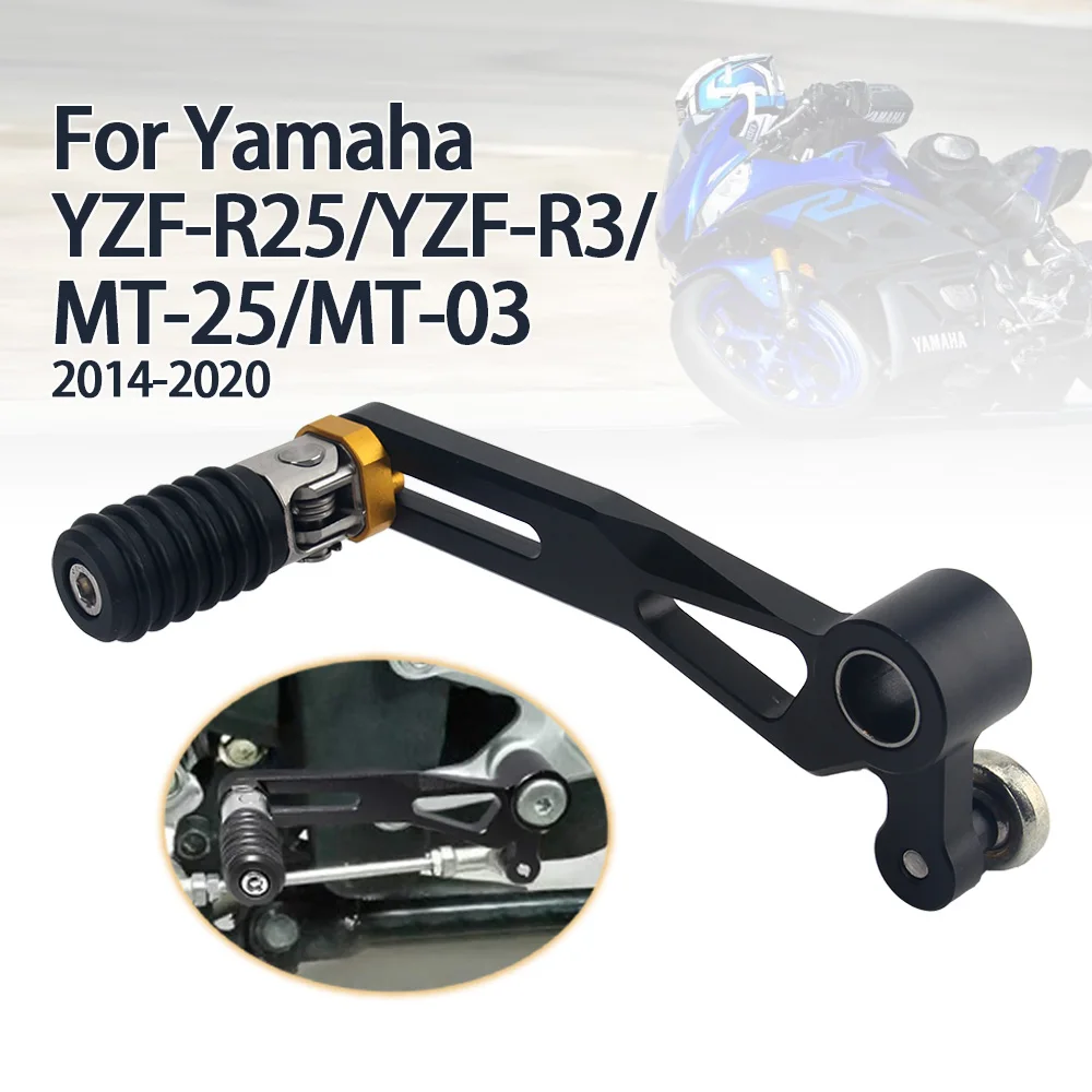 2014-2023 Gear Lever for Yamaha yzf r25 YZF-R3 MT-25 MT-03 MT25 Gear Shift Lever Shifter Pedal Adjustable Motorcycle Accessories
