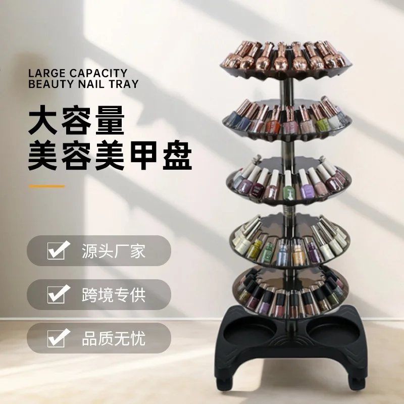 New cross-border nail polish display stand salon rack, lipstick storage  vertical tattoo potion cart rack