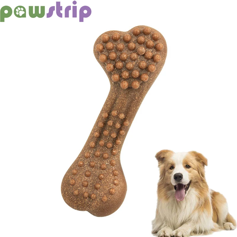 

Bone Shaped Dog Chew Toys TPR Bite-resistant Non-Toxic Dog Toys Puppy Teeth Cleaning Playing IInteractive Toys Pet Supplies