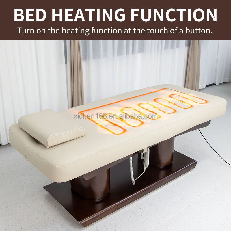 JUESHI Electric Cosmetic Adjustable Bed Spa Furniture Massage Table Facial Bed for Beauty Salon