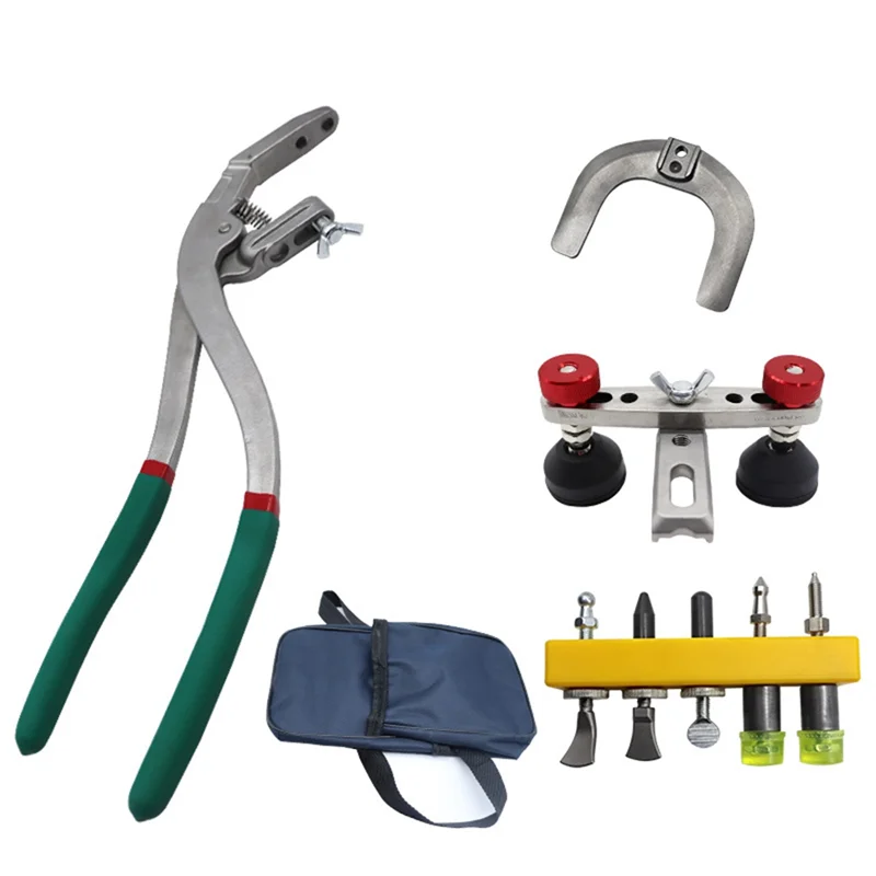 

Car Body Dent Repair Kit Crimp Pliers Edge Tools Anti-Slip Grip Portable Metal Vise Repair Set