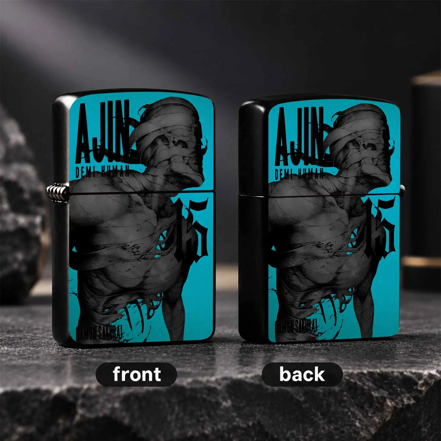 Anime Ajin Demi Human Volume 15 Themed Cool Printed Lighter, Stylish Creative Manga Peripheral Portable Ignition Tool, Daily Use Light Accessory, Unique Decor Gift For Anime Fans A Humorous And Interesting Lighter