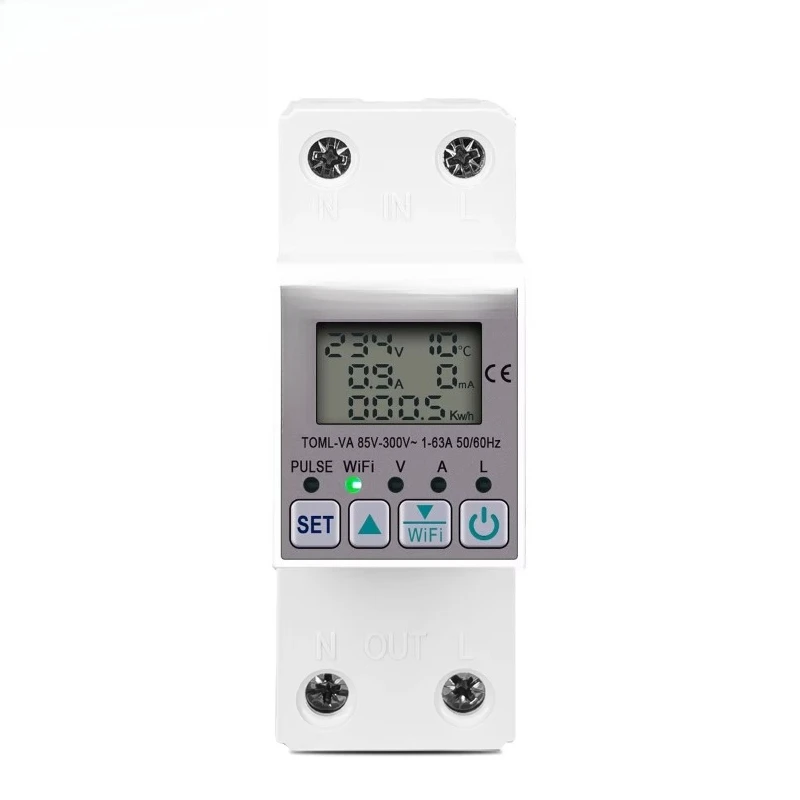 

Smart living energy meter, metering circuit breaker, timer with voltage current and leakage protection