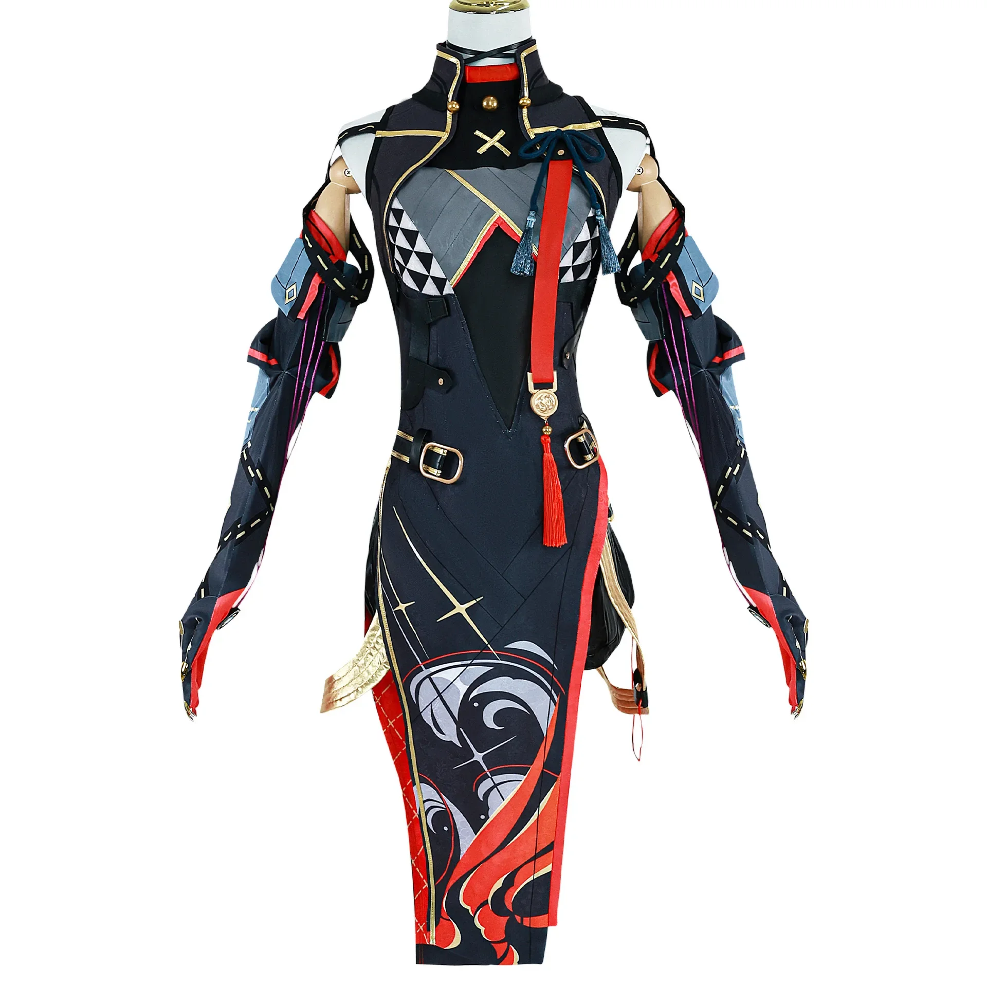 Nieuwe Aankomst Yinlin Van Wuthering Waves Cosplay Kostuum Pruik Yinlin Cheongsam Halloween Cosplay Kostuum Jurk Vrouw Spel Jurk