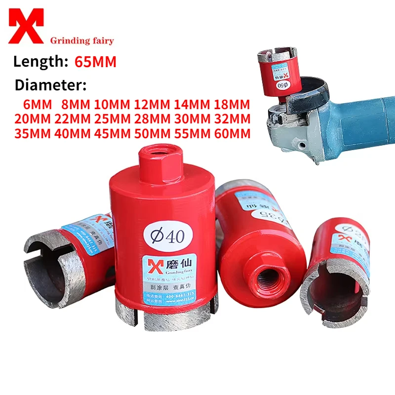 

1PC 6-60mm MX Diamond Drill Cutter M10 Diamond Cup Saw Angle Grinder Hole Openers for Marble Granite Brick Tile Ceramic Concrete