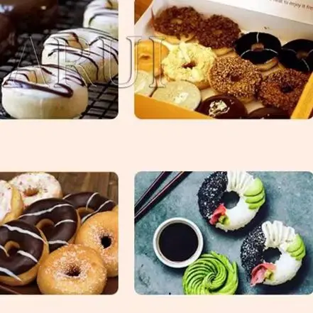 220V/110V Commercial Donuts Snack Mould Bake Crispy Machine Donuts Machine 5 Cells Donuts Restaurant Scones Baking Equipment
