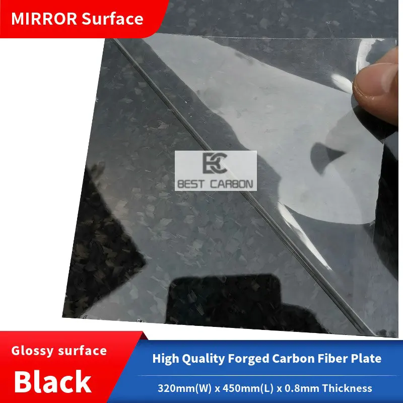 Free shipping 320mm x 450mm x 0.8mm Forged Glossy surface 100% Carbon Fiber Plate ,cfk plate, rigid plate, sheet, laminiate