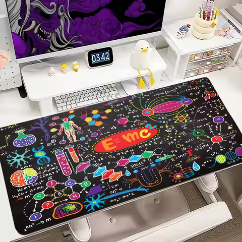 Mathematical Formula Mouse Pad 900x400MM Large Gaming Mousepad Keyboard Gamer Rubber Anti-wrinkle Anti-Slip Bottom Desk Mat