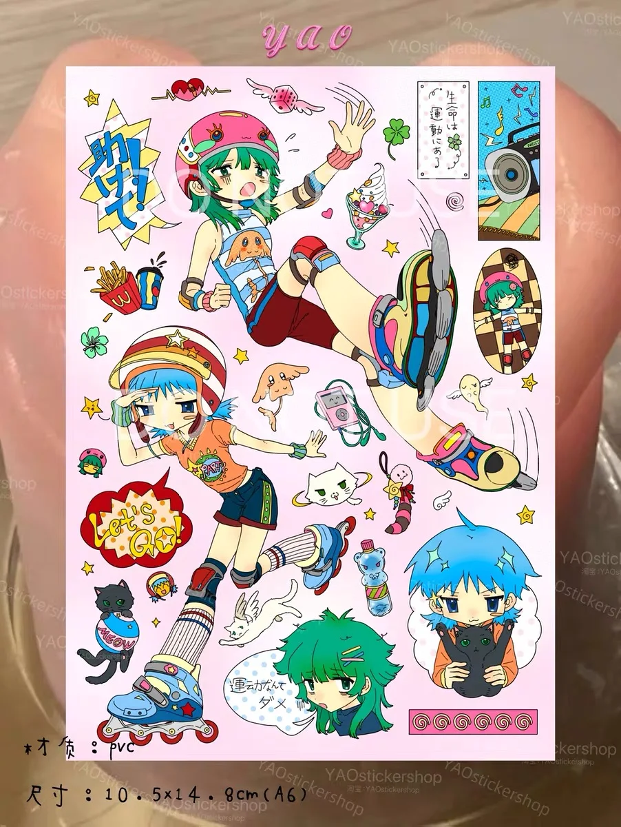 

2025 cool girl stickers electronic characters