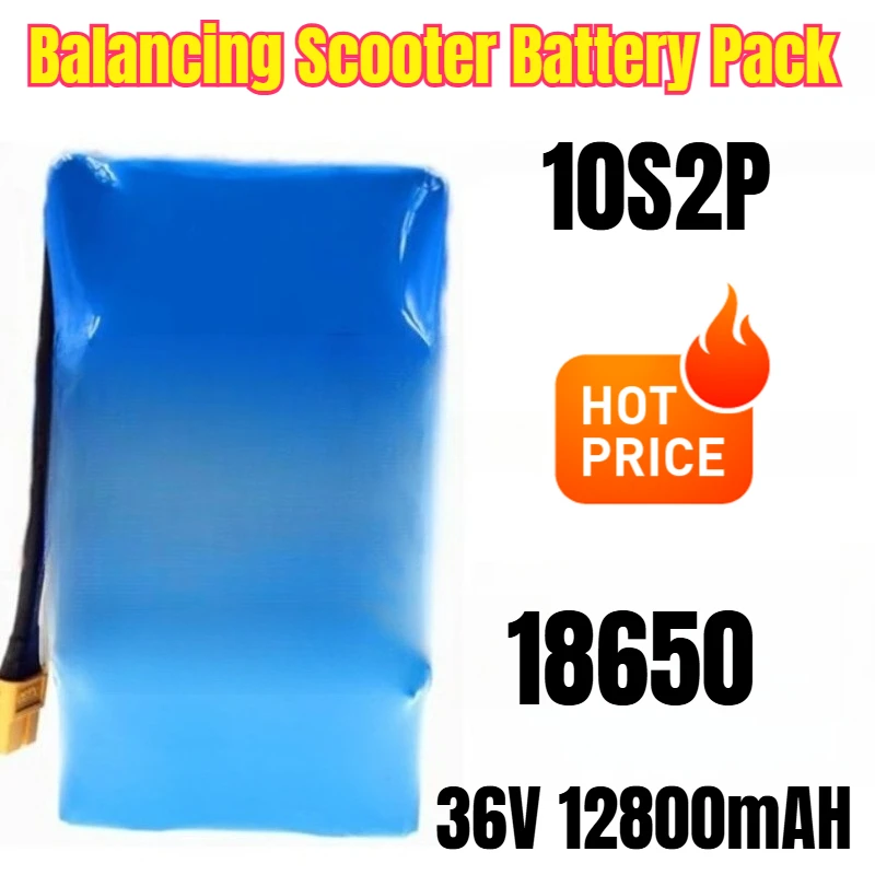 

36V 12800mAH 10S2P 18650 Balancing Scooter Battery Pack