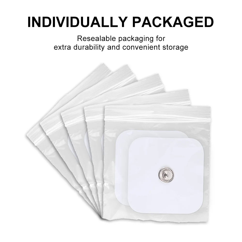 100/50/20P Tens Electrodes Pad EMS Muscle Stimulator Patch Reusable Replaceable Non Woven Fabric Self-adhesive Massager Stickers