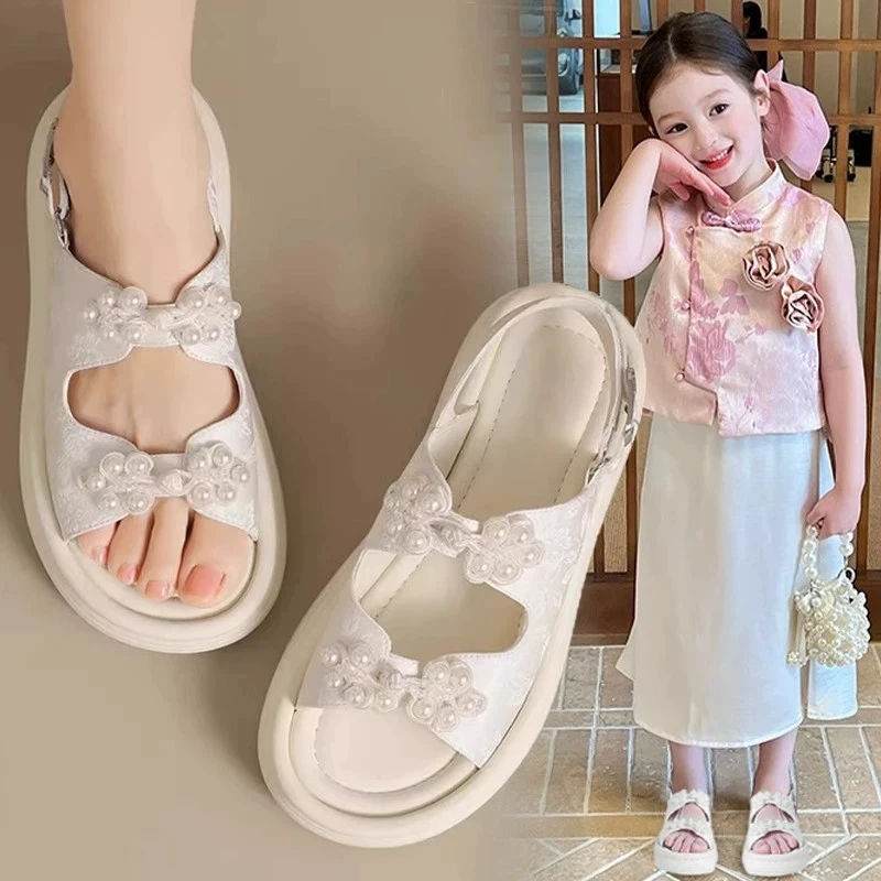 Mädchen Strandschuhe Weiche Sohle Koreanischer Stil Kinder-Sandalen Rutschfest Bequem 2026 Brandneue Kinder-Freizeitschuhe Trendig – Detail 6