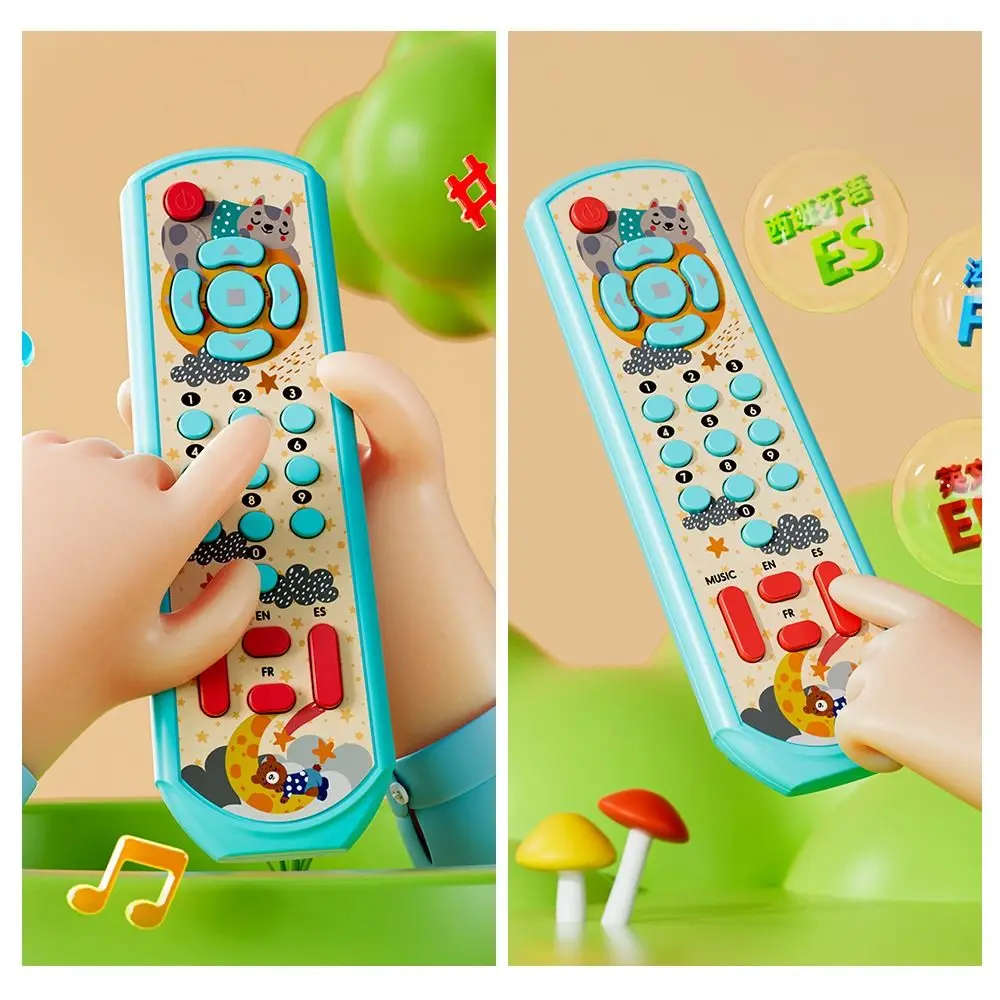 Jouets musicaux multicolores pour bébé, en plastique avec télécommande en caoutchouc souple, son et lumière, développement intellectuel, clé de voiture de Simulation