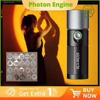 SIDANDE Videography Flashlight Zoomable Photography Fill Light Ambience Light with 1/4'' Thread for Camera Stand Cage