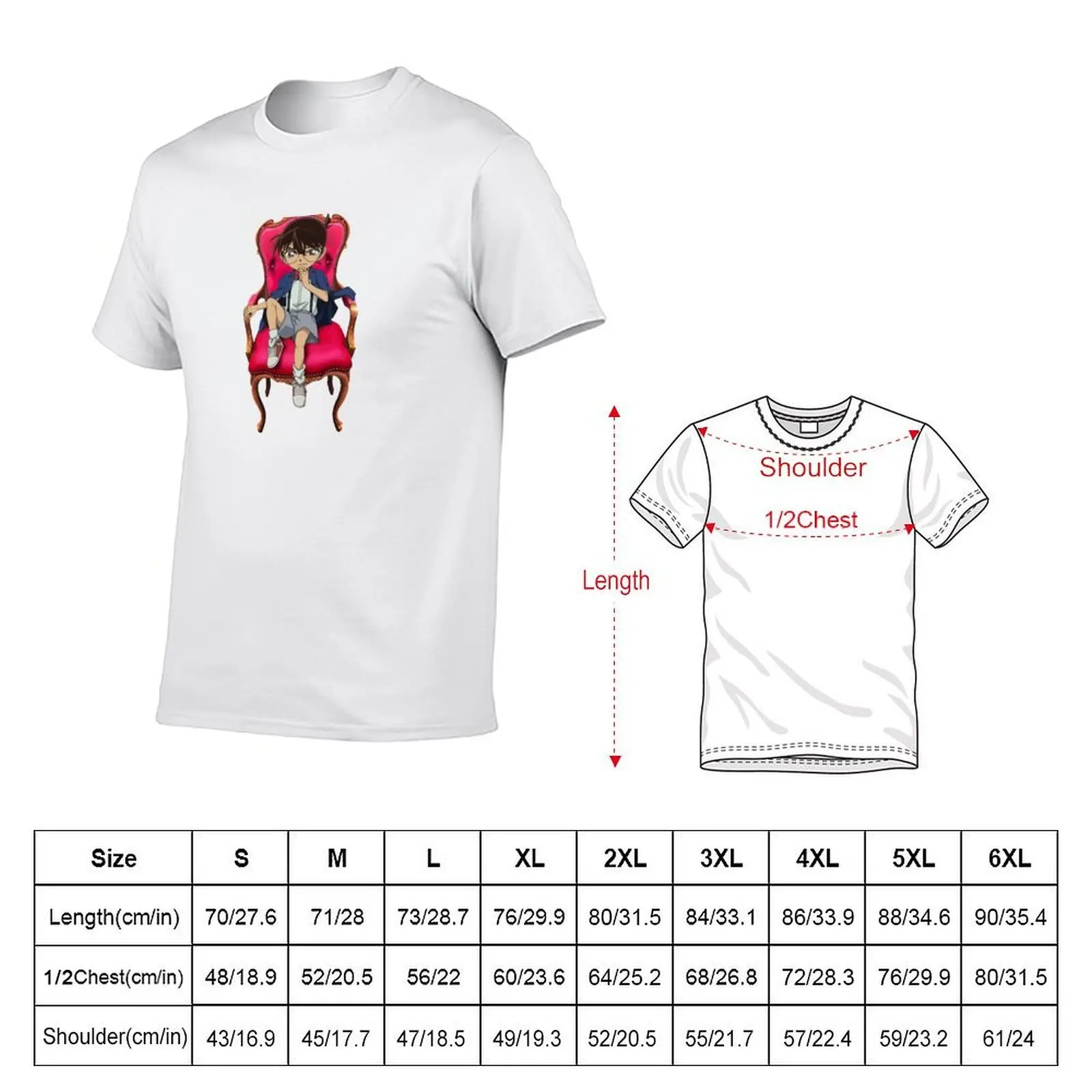 Detective Conan Edogawa : case closed T-Shirt t shirts for man slim fit t shirt custom print T-Shirt