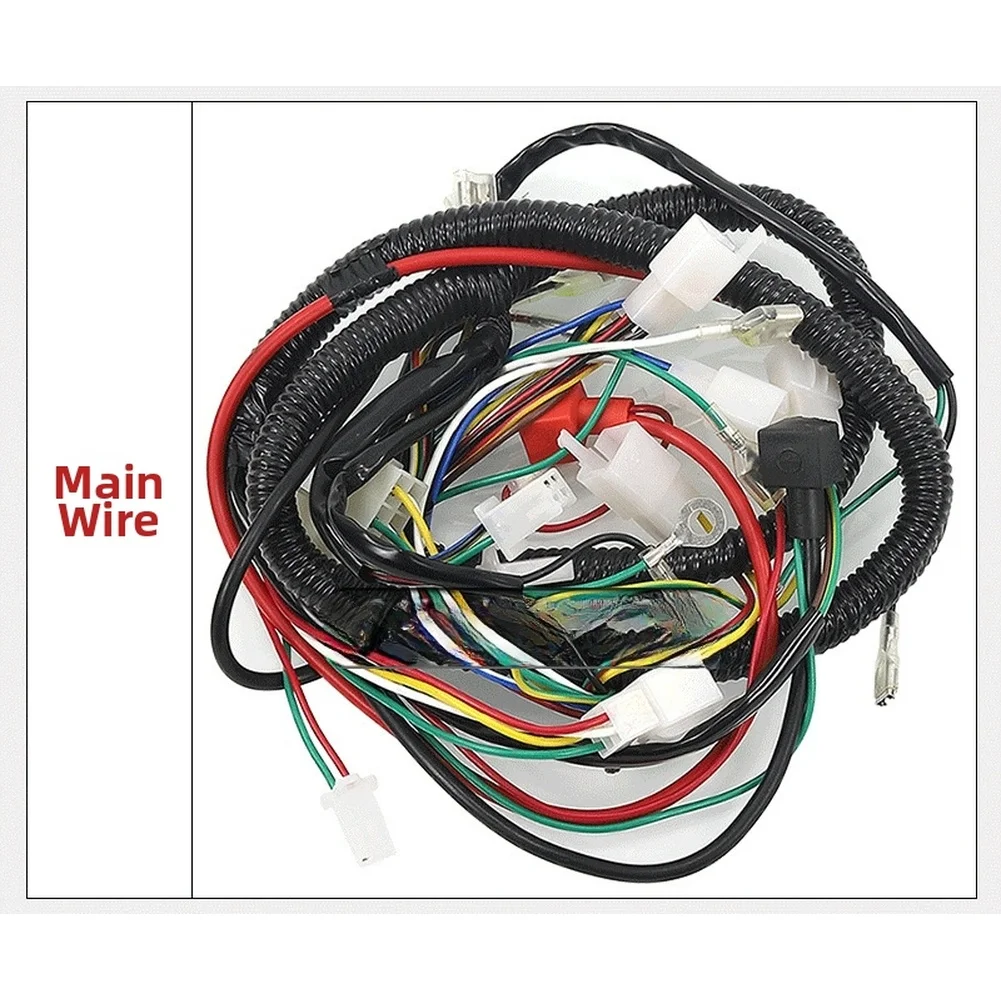 For cg125 CG150 CG250 For atv Wiring Harness and Ignition Switch Kit for For off Road Motorcycle Electrical System Installation