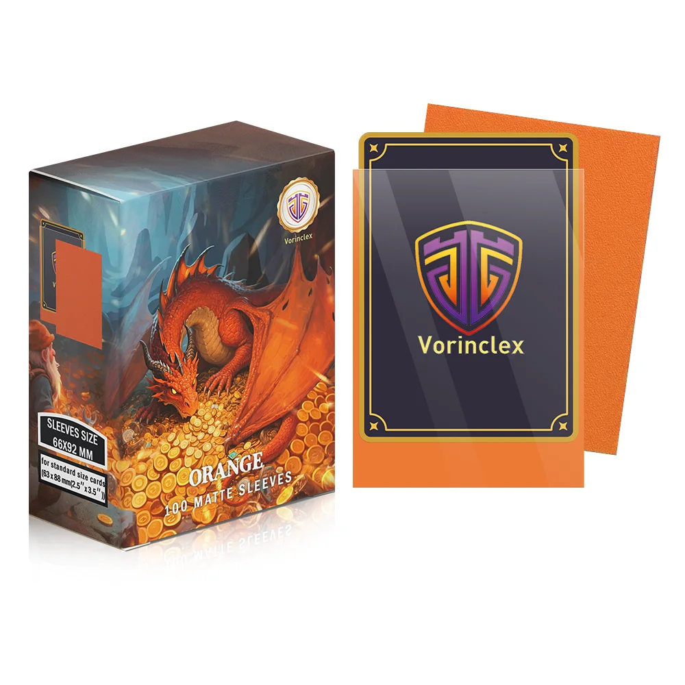 vorinclex card sleeves 100 PCS/BOX 66x91mm Standard Size Dragon Shield Vorinclex Matte Card Sleeves  for MTG/PKM/YGO/TCG Board Game Cards Slevees