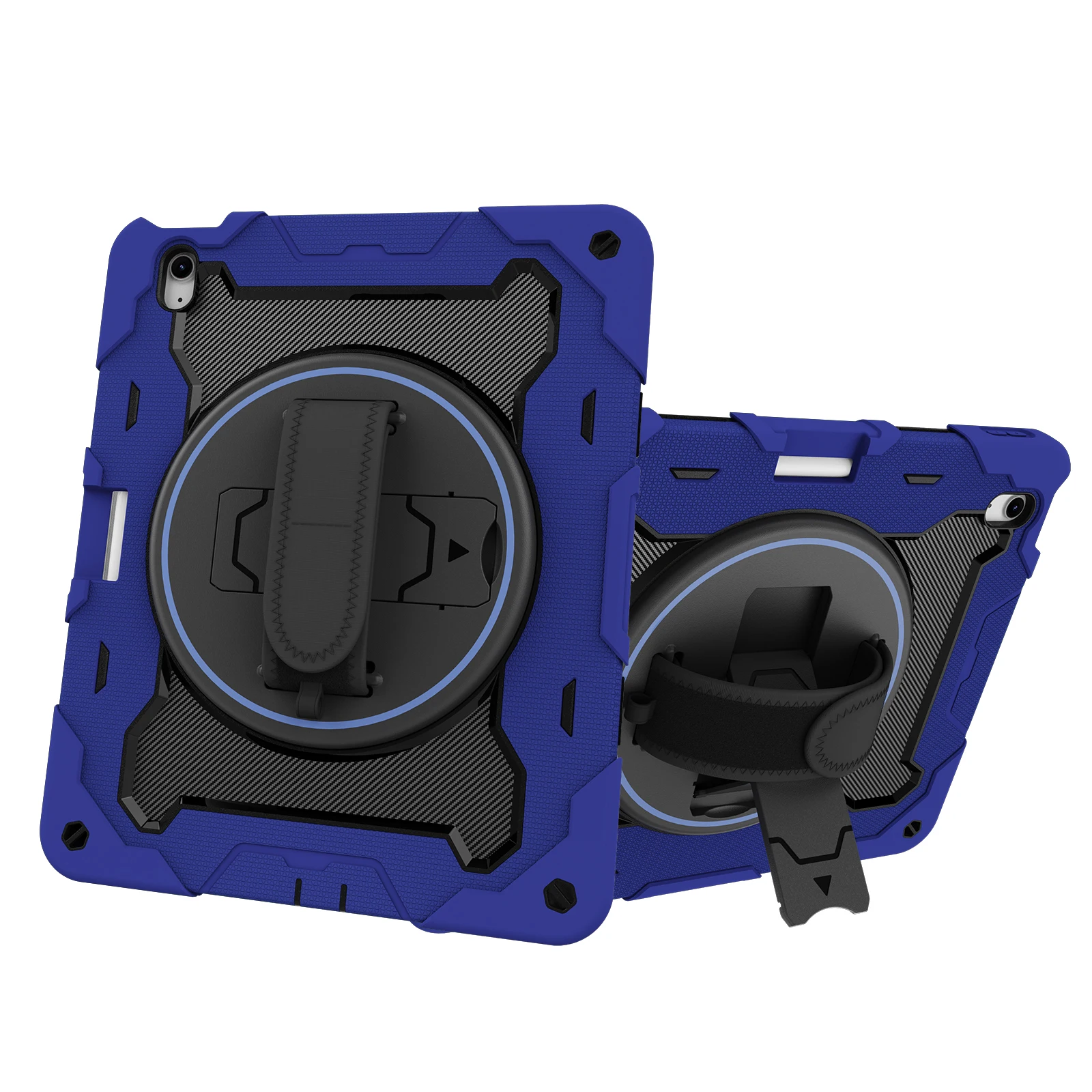 

Rugged Stand Case For iPad Pro 13 2025 M5 2024 M4 Air 13 2025 M3 2024 M2 12.9 2018 2020 2021 2022 3-4-5-6th Gen Rotating Cover