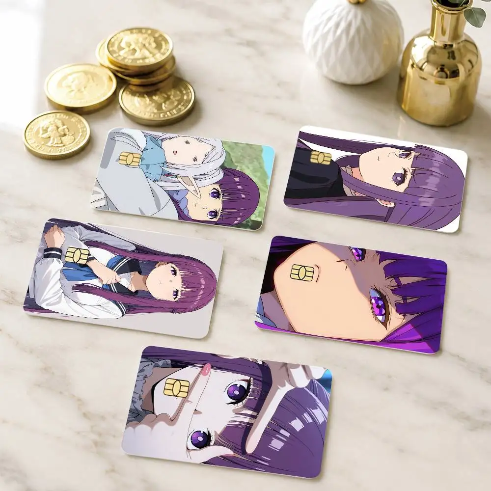 

A-Anime Sousou no Frieren Fern Credit Card HD Stickers Game Card Decal Small Chip Waterproof Sticker Gift