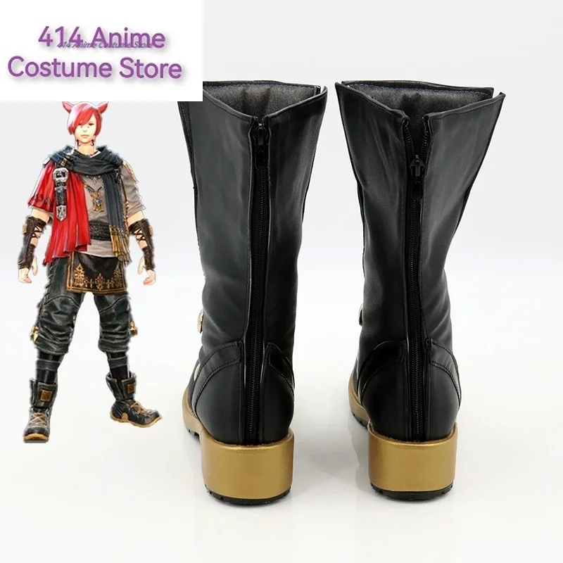 Anime Game Final Fantasy XIV FF14 G Raha Tia Naha Cosplay Boots Shoes Halloween Carnival Party Costume