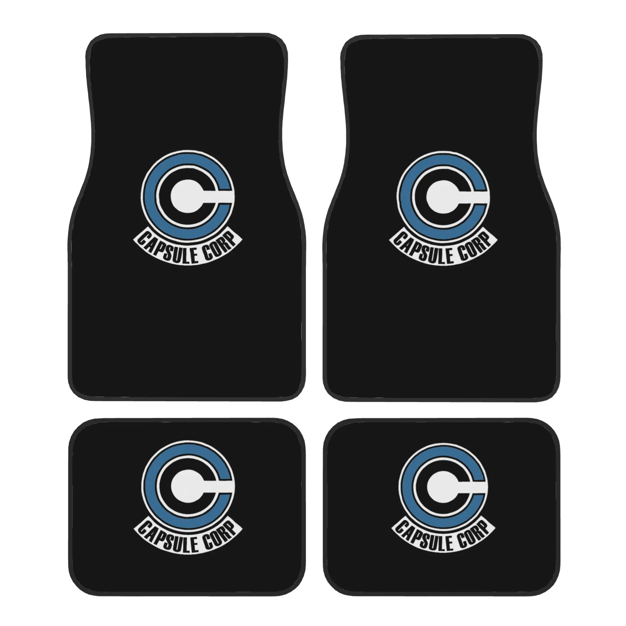 

Автомобильные коврики Cool Z Capsule II Corp, 4 шт., универсальные, передние и задние, с нескользящей резиновой основой, автоаксессуары